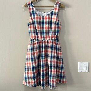 ModCloth Plaid Optimistic Effect Cottage Prairie Dress in size 2